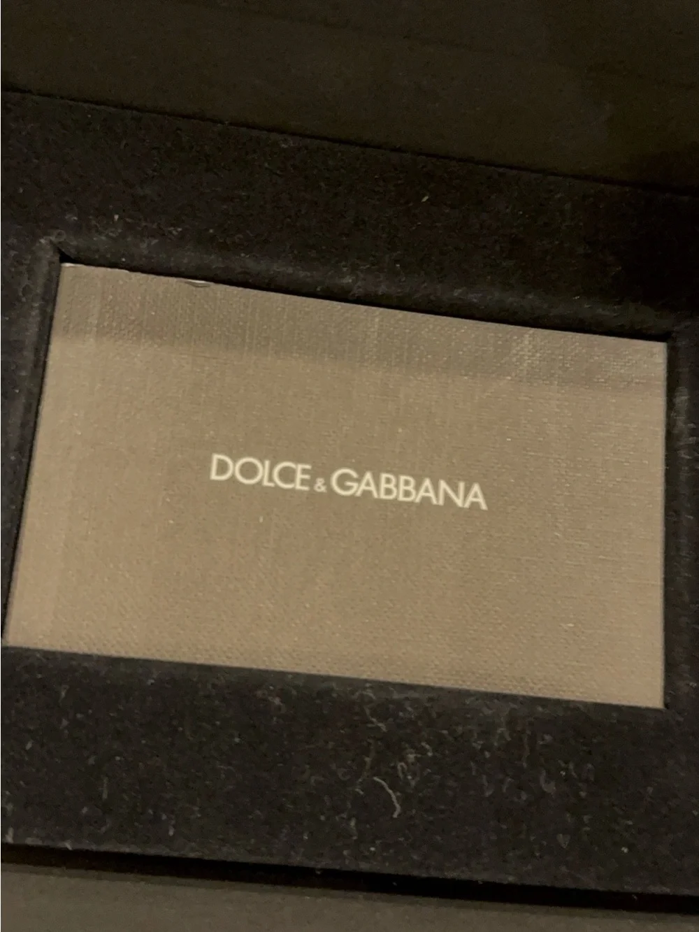 Dolce and Gabbana Panda White Rhinestone Round Sunglasses with Black Lenses